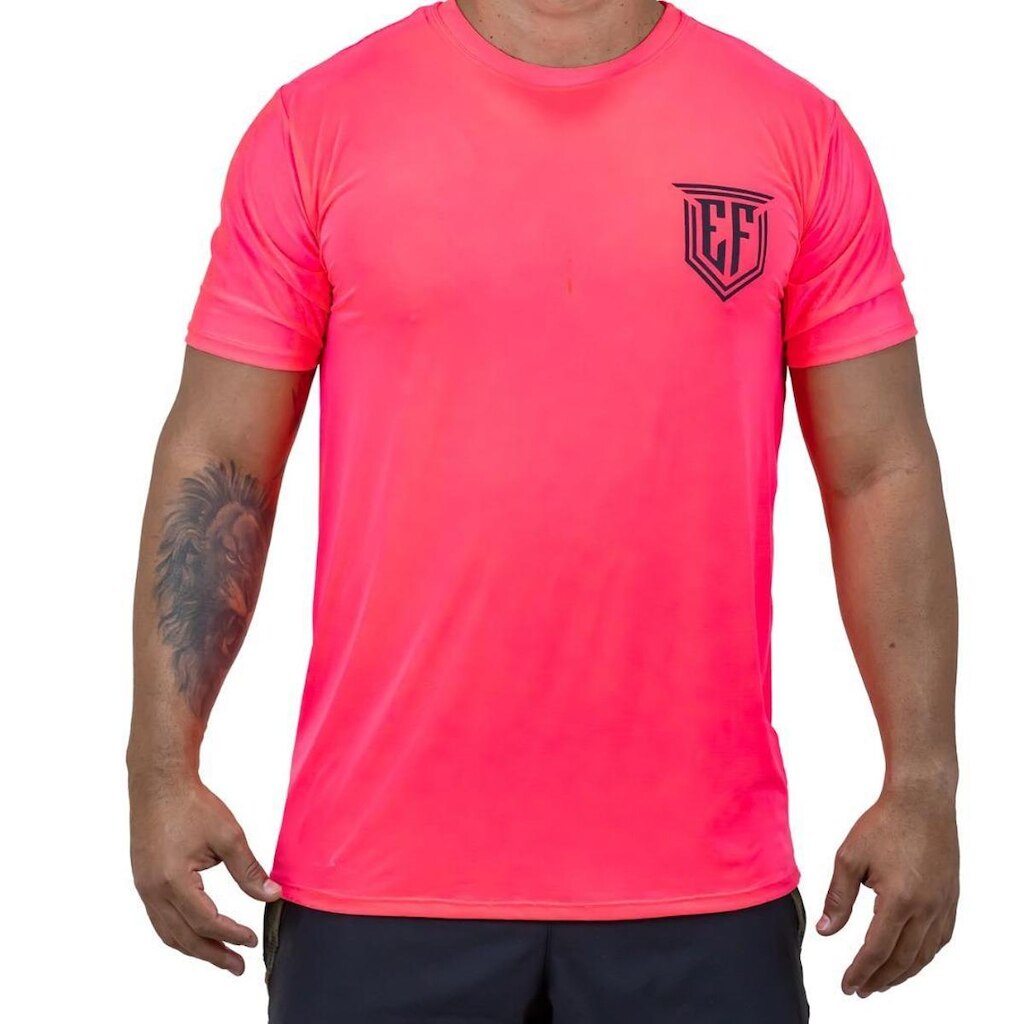 Camisa para Treino Proteção UV - Enforce Masc Pink - TAM P