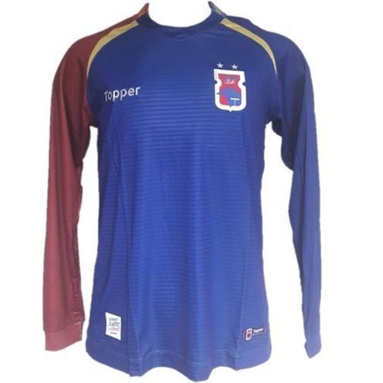 Camisa Paraná III Acesso Manga Longa 2018 Topper Masculina - Azul Menor preço em Camisa Paraná III Acesso Manga Longa 2018 Topper Masculina - Azul