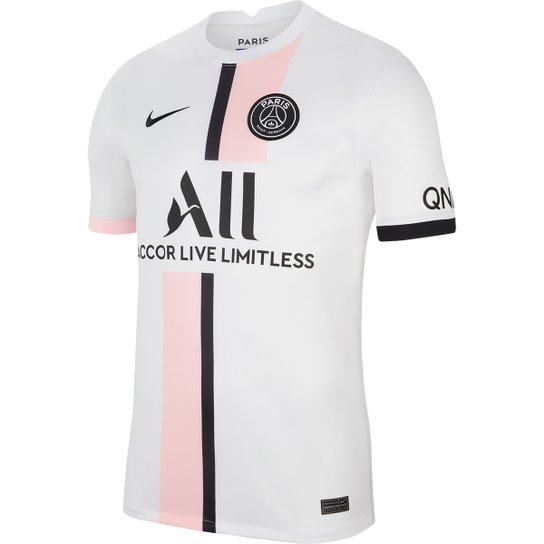 Camisa Paris Saint-Germain Away 21/22 s/n° Torcedor Nike Masculina - Branco+Preto é ruim? Camisa Paris Saint-Germain Away 21/22 s/n° Torcedor Nike Masculina - Branco+Preto é boa?