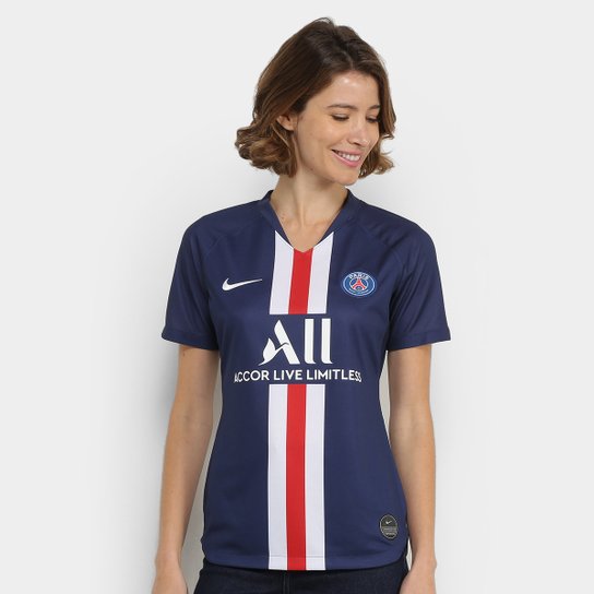 Camisa Paris Saint-Germain Home 19/20 s/n° Torcedor Nike Feminina - Marinho é ruim? Camisa Paris Saint-Germain Home 19/20 s/n° Torcedor Nike Feminina - Marinho é boa?