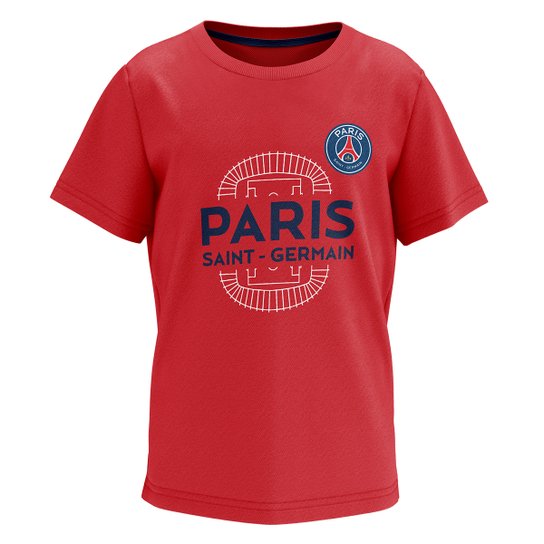 Camisa Paris Saint-Germain Infantil Altcoin - Vermelho Menor preço em Camisa Paris Saint-Germain Infantil Altcoin - Vermelho
