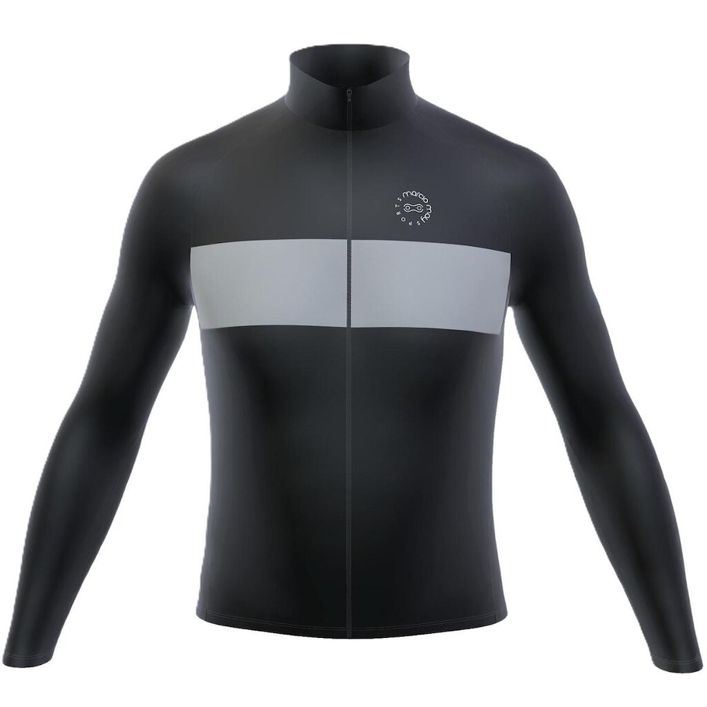 Camisa Peluciada Sport Manga Longa Preta
