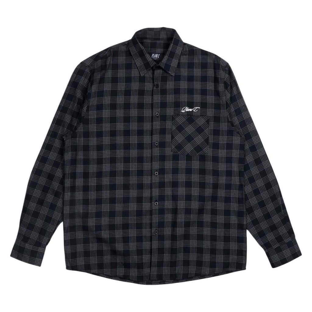 Camisa Plano C. Signature Flannel Cinza/Preto