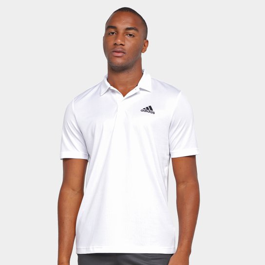 Camisa Polo Adidas Aeroready Designed To Move Sport Masculina - Branco Menor preço em Camisa Polo Adidas Aeroready Designed To Move Sport Masculina - Branco