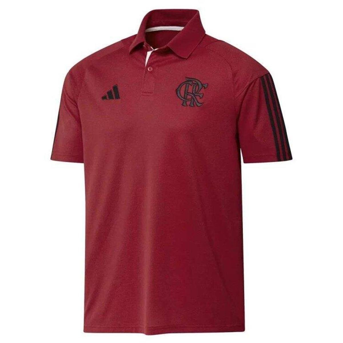 Camisa Polo Adidas Casual Flamengo - Vermpto - M Menor preço em Camisa Polo Adidas Casual Flamengo - Vermpto - M
