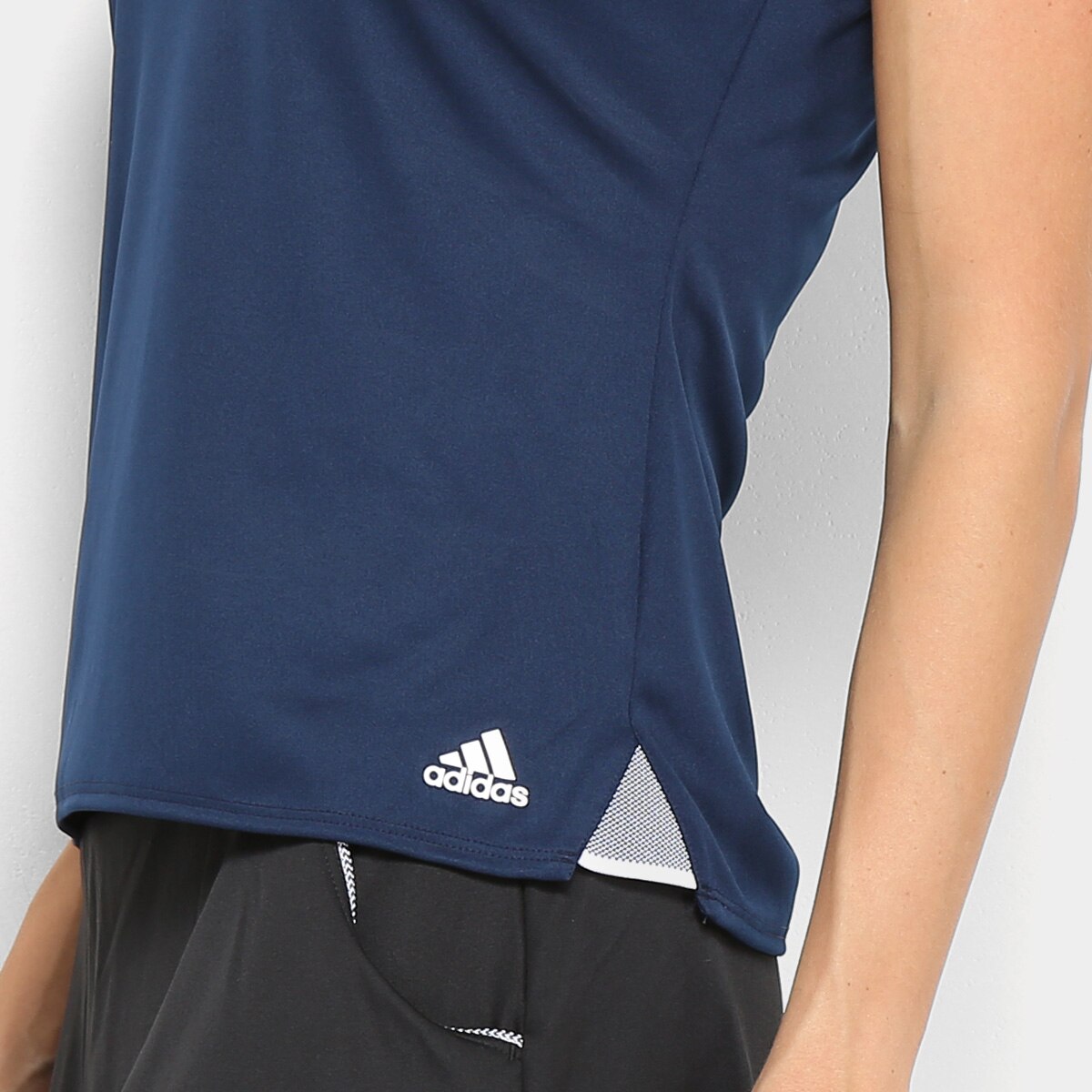 camiseta adidas club 3 stripes feminina