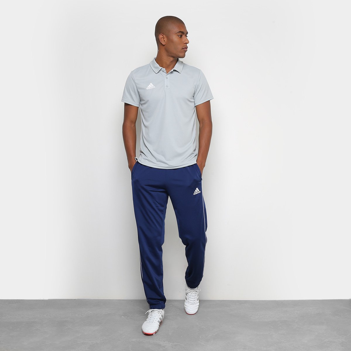 camisa polo adidas core 18 masculina