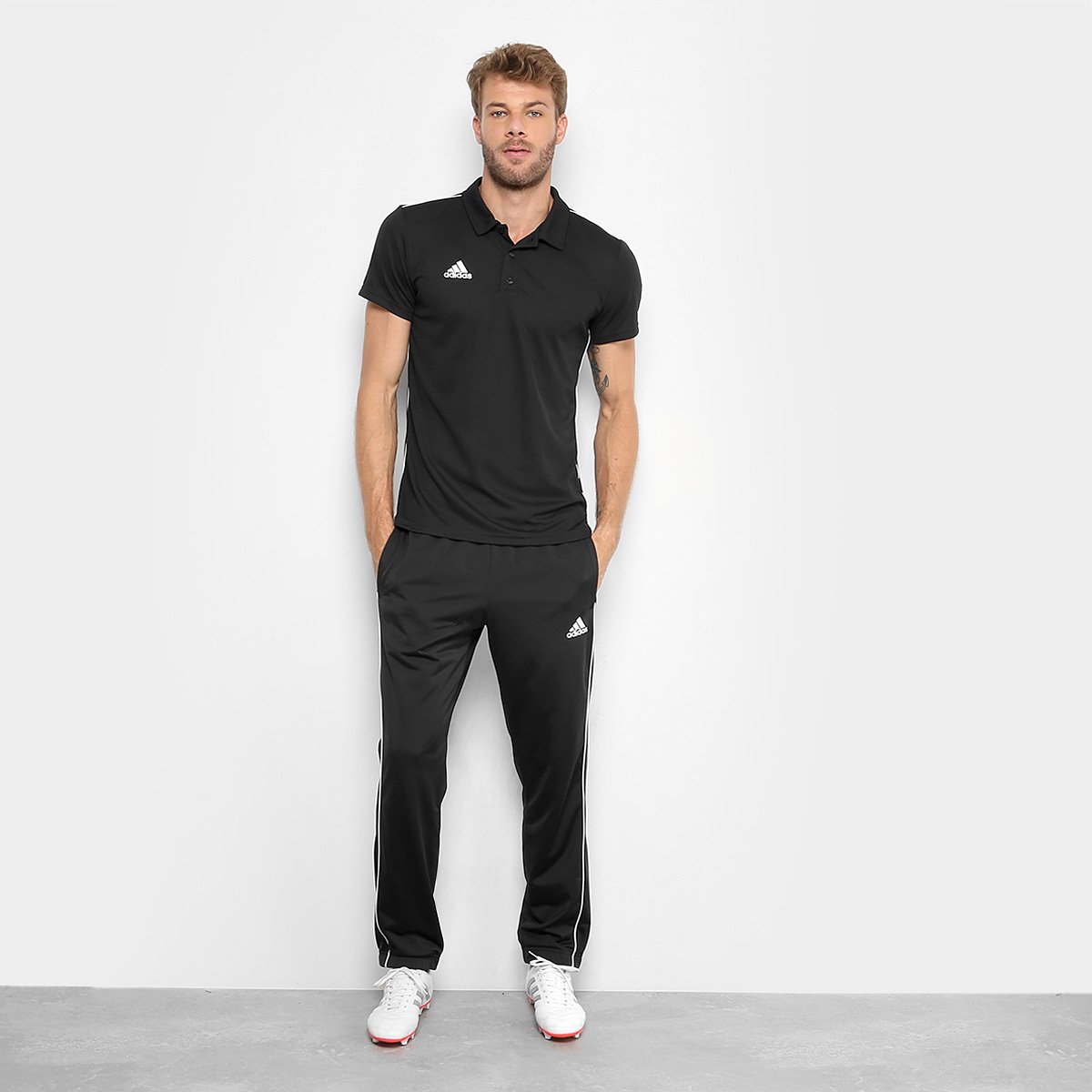 camisa polo adidas core 18 masculina