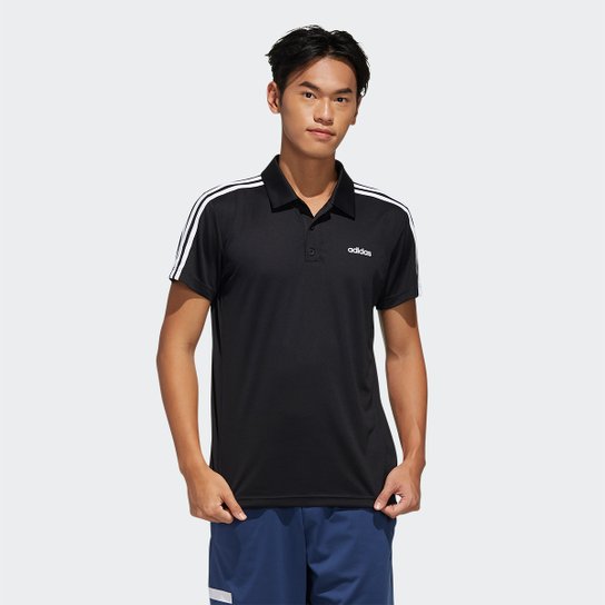 Camisa Polo Adidas Design 2 Move Ar 3-Stripes Masculina - Preto+Branco é ruim? Camisa Polo Adidas Design 2 Move Ar 3-Stripes Masculina - Preto+Branco é boa?