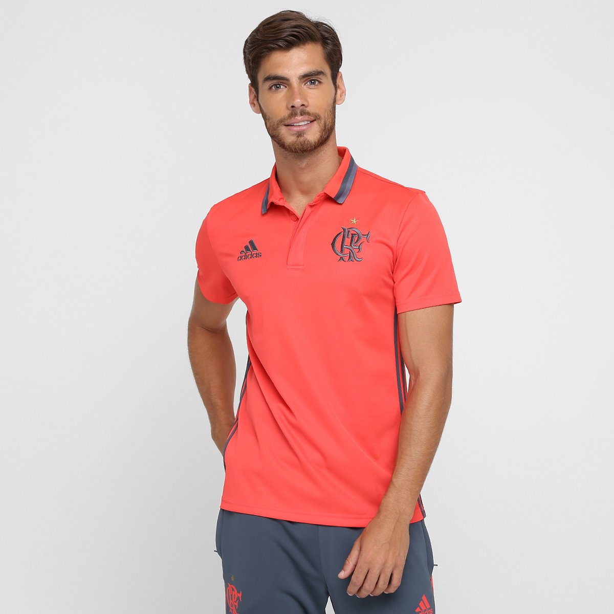 camisa do flamengo polo vermelha