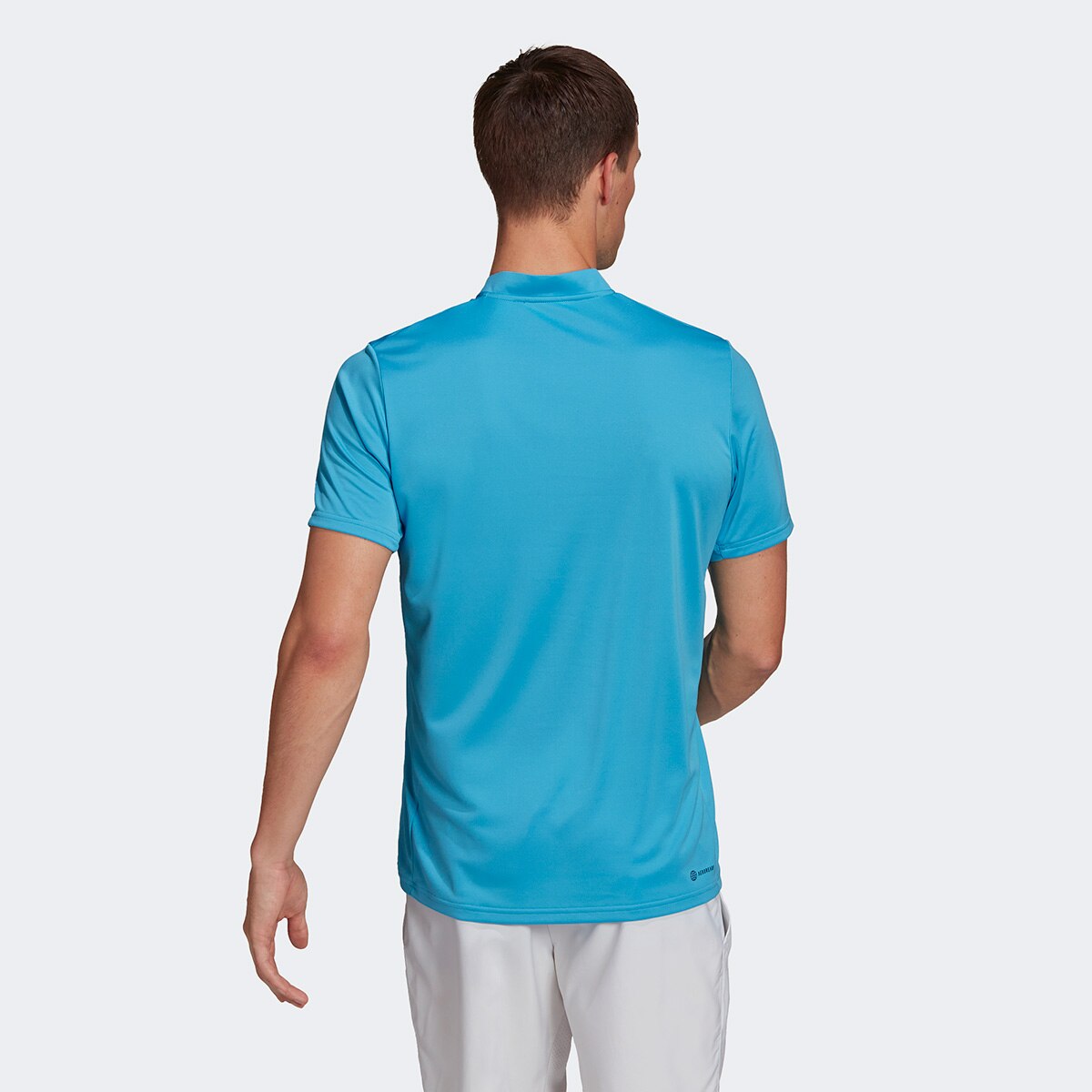 Camisa Polo Adidas Tennis Club Henley Masculina - Azul Piscina