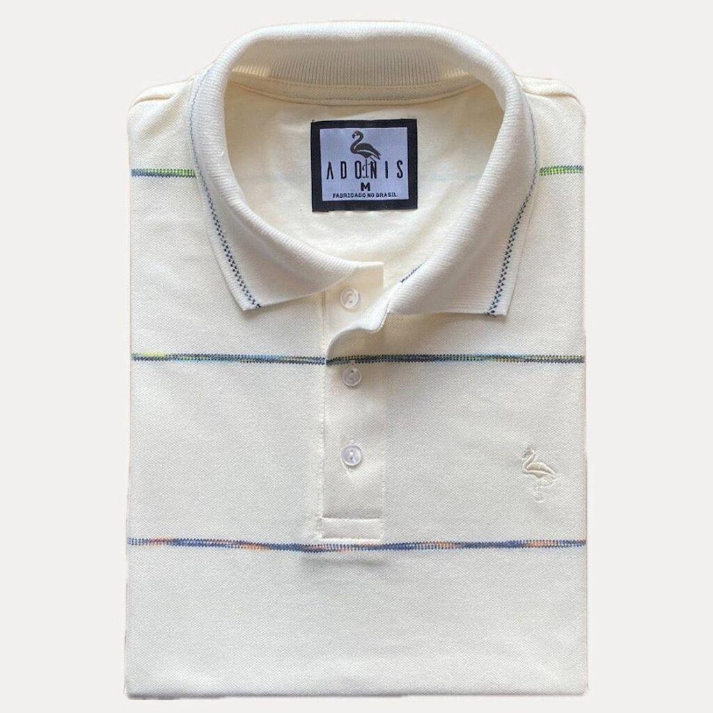 Camisa Polo Adonis Listrada Masculina