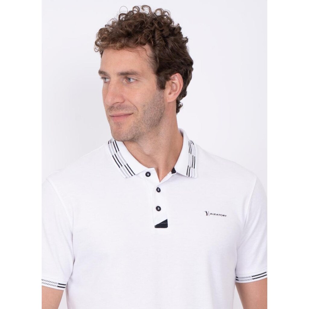 Camisa Polo Aleatory Leap Branca