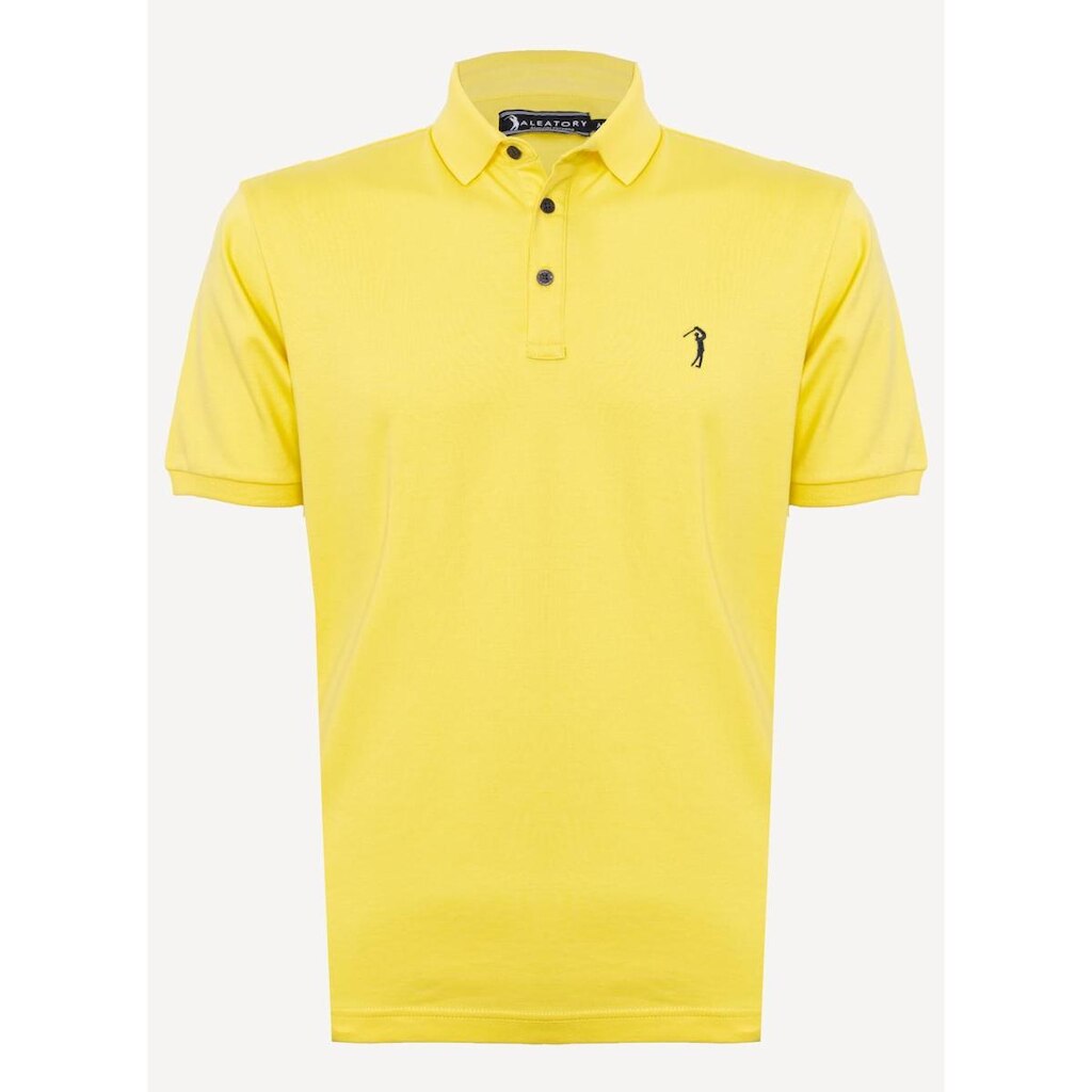 Camisa Polo Aleatory Lisa Algodão Pima Masculina