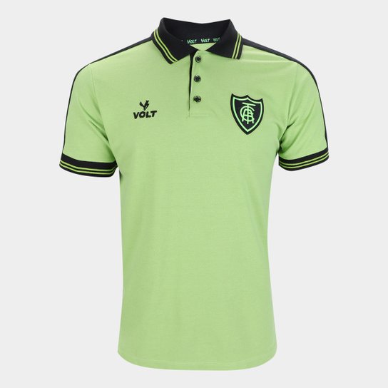 Camisa Polo América Mineiro Viagem 21/22 Comissão Técnica Volt Masculina - Verde Limão Menor preço em Camisa Polo América Mineiro Viagem 21/22 Comissão Técnica Volt Masculina - Verde Limão