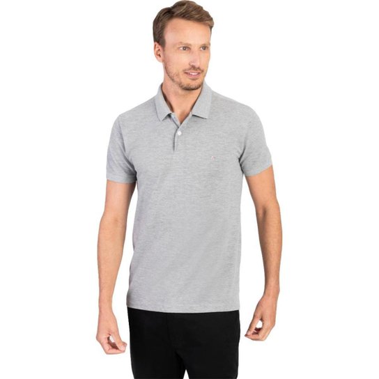 Camisa Polo Aramis Basic Piquet V23 Masculino - Cinza Menor preço em Camisa Polo Aramis Basic Piquet V23 Masculino - Cinza