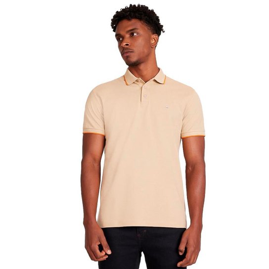 Camisa Polo Aramis Classic Masculino - Bege Menor preço em Camisa Polo Aramis Classic Masculino - Bege