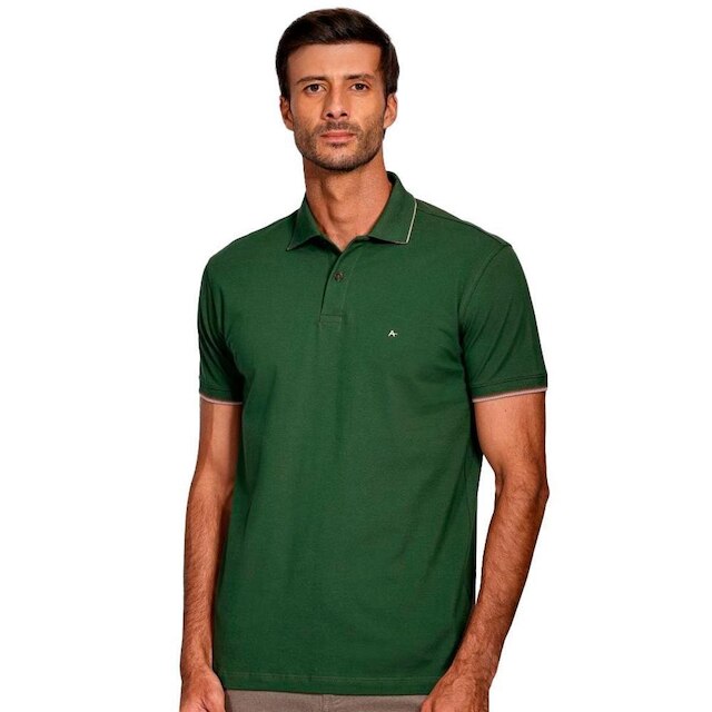 Camisa Polo Aramis Frisos Interno Masculino - Verde | Netshoes