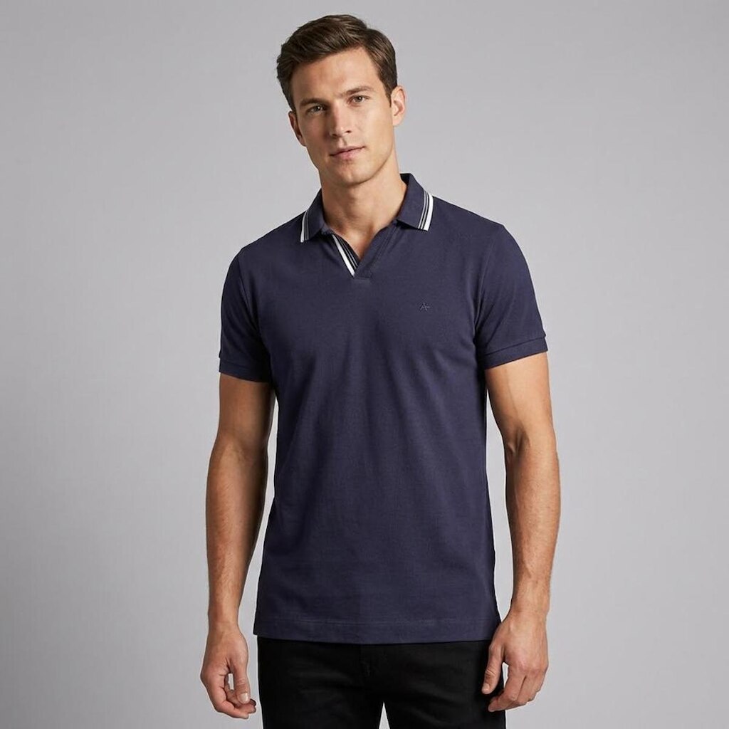Camisa Polo Aramis Listras Navy Masculino