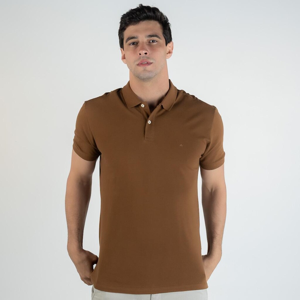 Camisa Polo Aramis Marrom