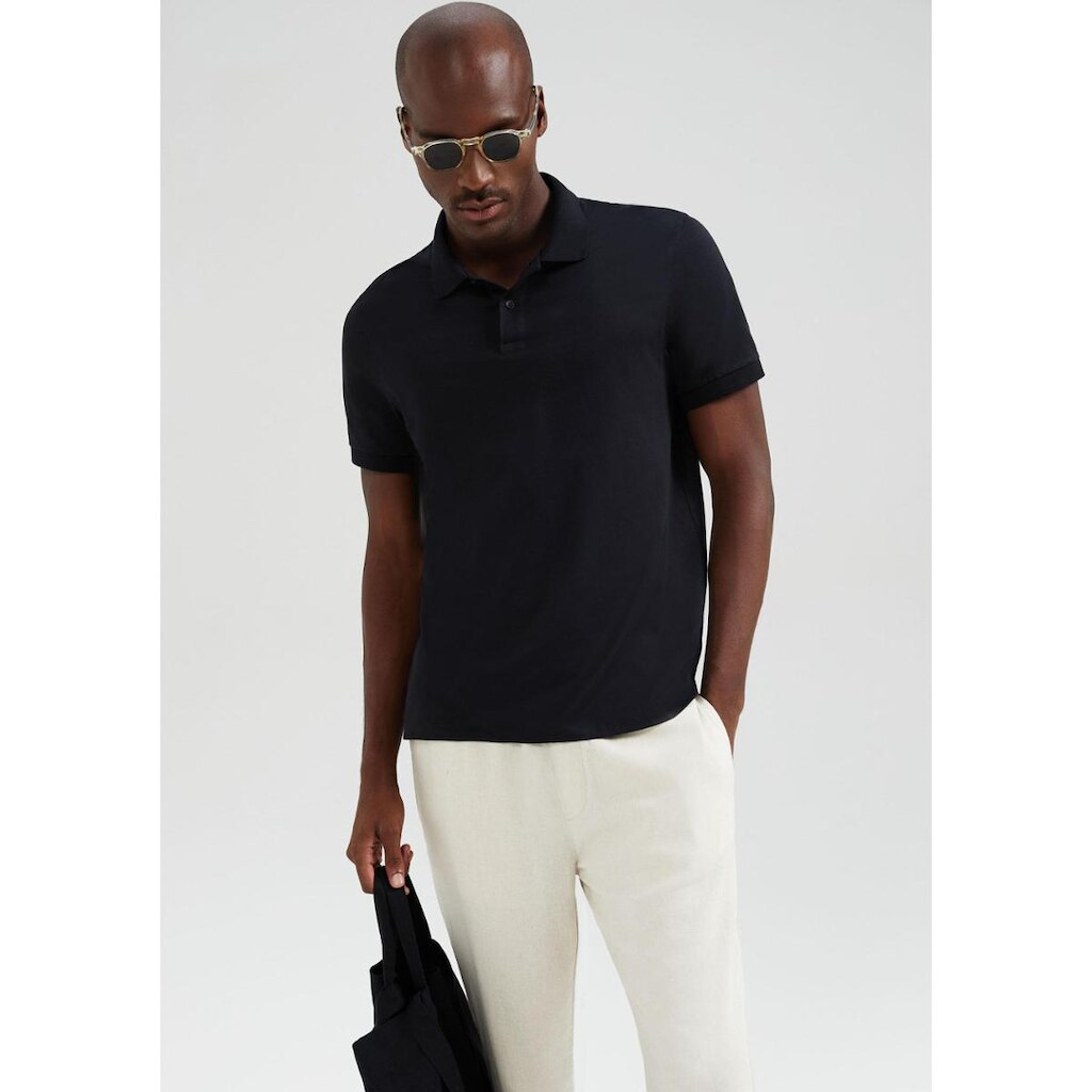 Camisa Polo Básica Hering Regular Pima Masculina