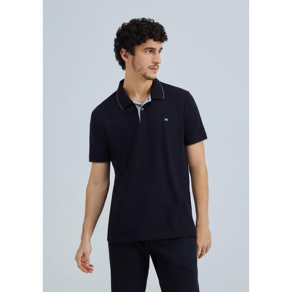 Camisa Polo Básica Masculina Em Piquet Com Bordado