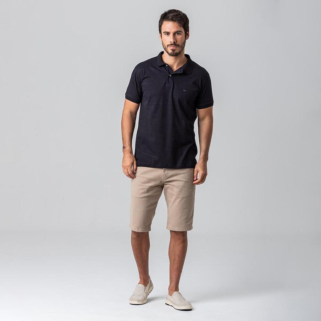 Camisa Polo Básica Masculina Rock e Soda