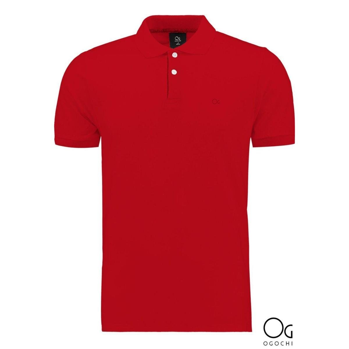 Camisa Polo Basica Ogochi Slim Fit Menor preço em Camisa Polo Basica Ogochi Slim Fit