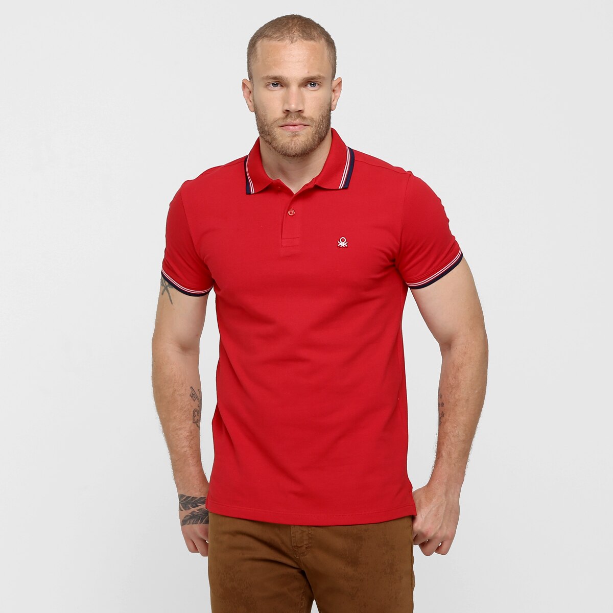 camisa polo benetton masculina