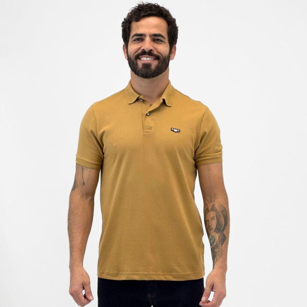 Camisa Polo Biogas Manga Curta Masculina