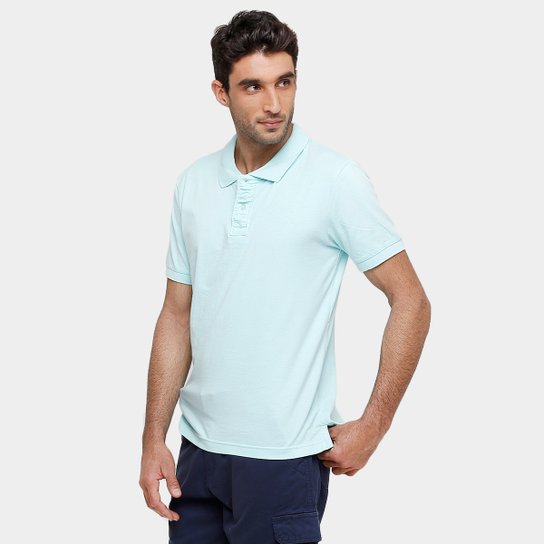 Camisa Polo Blue Bay Malha - Verde água