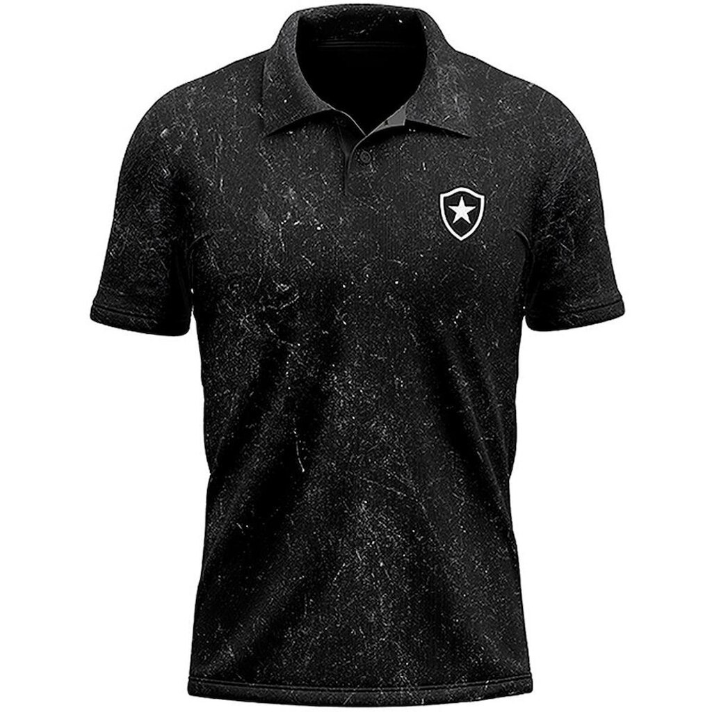 Camisa Polo Botafoto Grid Masculina