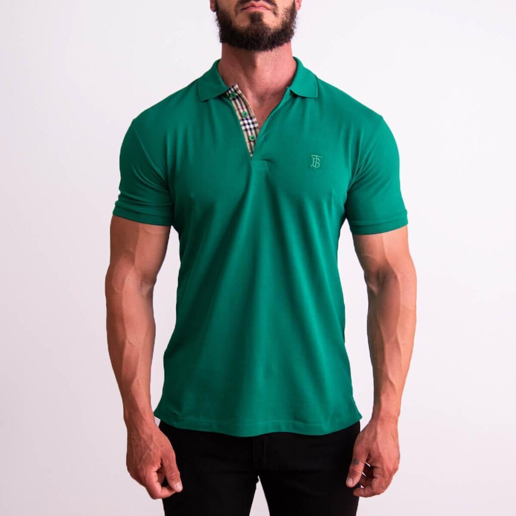 Camisa Polo Burberry Monogramada