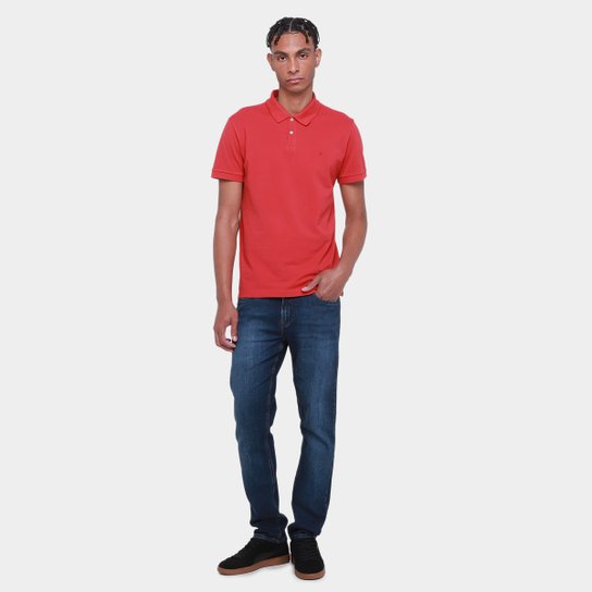 Camisa Polo Calvin Klein Básica Sem Friso Masculina