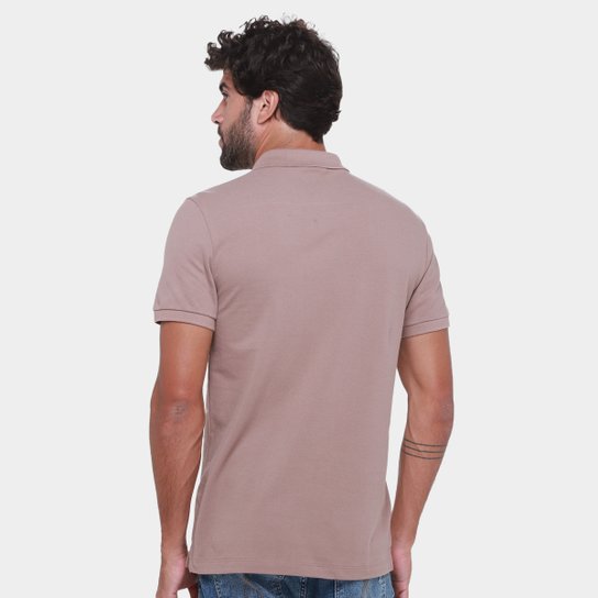 Camisa Polo Calvin Klein Básica Sem Friso Masculina