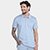 Camisa Polo Calvin Klein Interlock Liquid Touch Masculina - Azul Claro