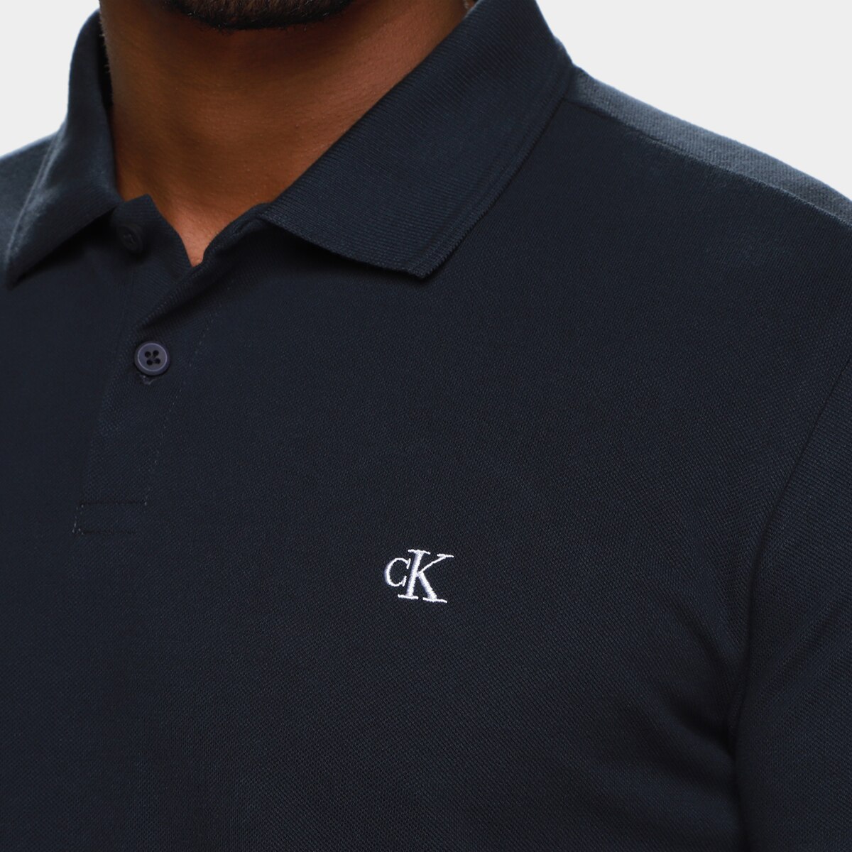 Camisa Polo Calvin Klein Logo Bordado Masculino - 2