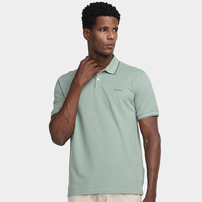 Camisa Polo Calvin Klein Regular Básica Masculina - Masculino