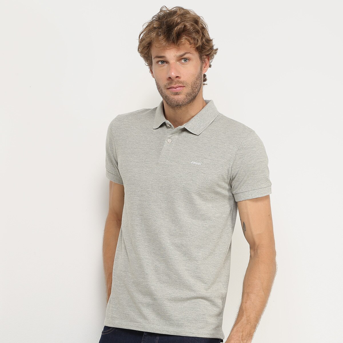 polo lisa masculina