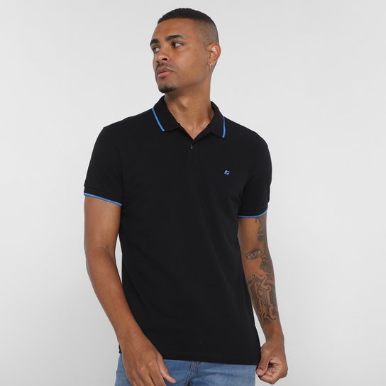 Camisa Polo Colcci Manga Curta Masculina - Preto Menor preço em Camisa Polo Colcci Manga Curta Masculina - Preto