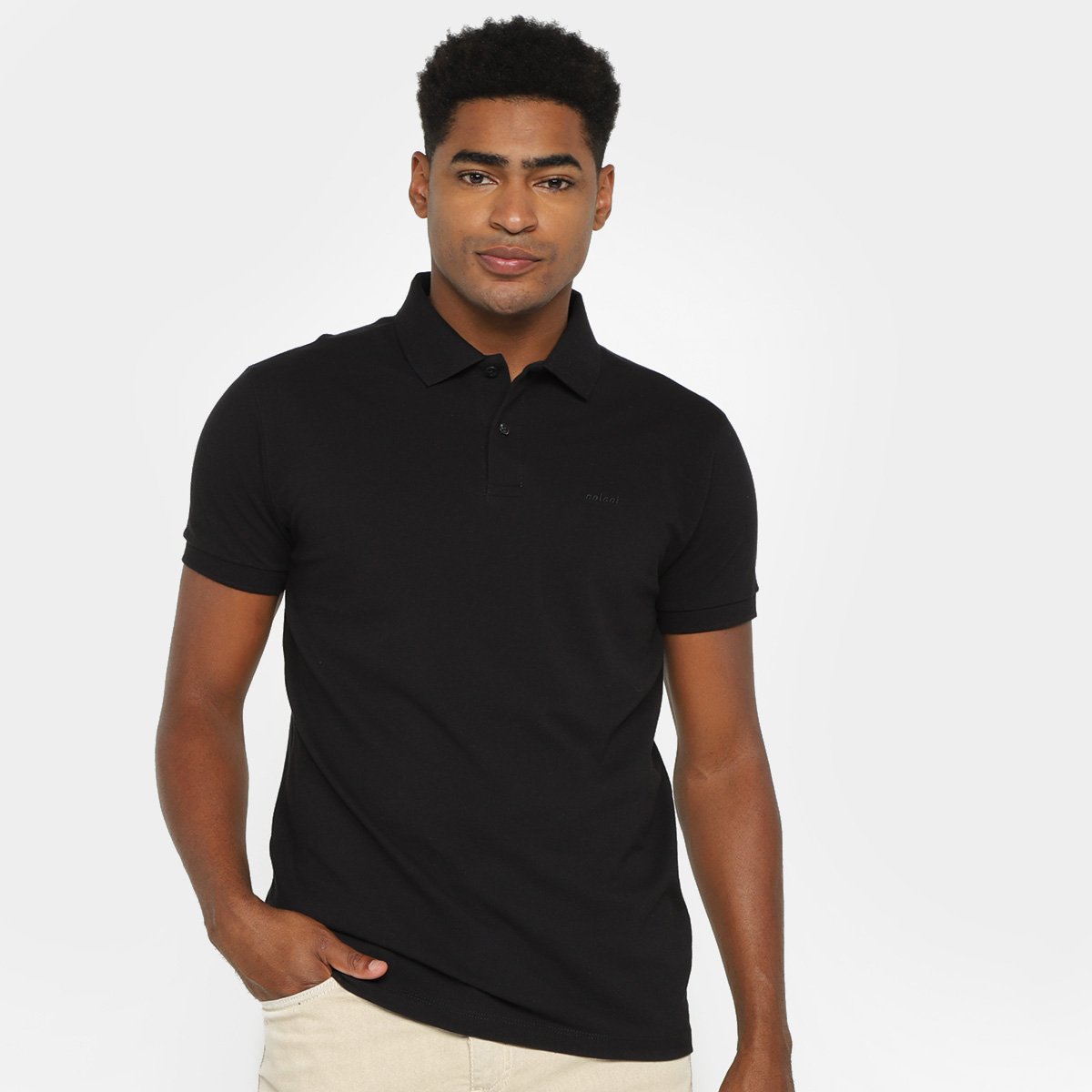 Camisa Polo Colcci Masculina Preto Netshoes