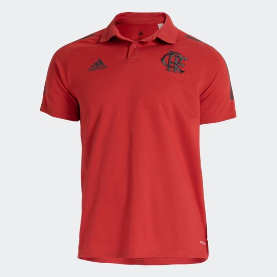 Camisa Polo CR Flamengo Adidas - Vermelho Menor preço em Camisa Polo CR Flamengo Adidas - Vermelho