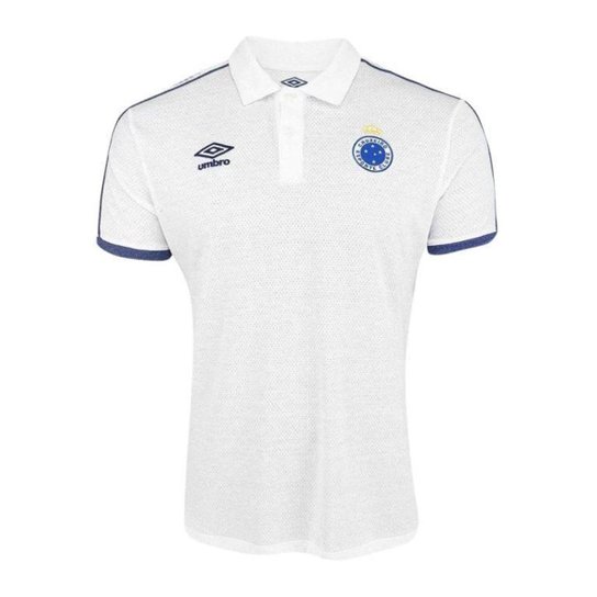 Camisa Polo Cruzeiro 2019 Viagem Umbro - Branco Menor preço em Camisa Polo Cruzeiro 2019 Viagem Umbro - Branco