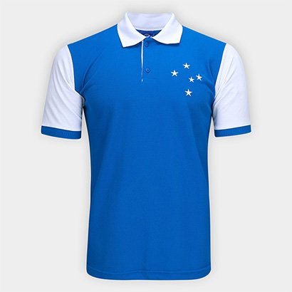 Camisa Polo Cruzeiro Estrela Masculina - Masculino