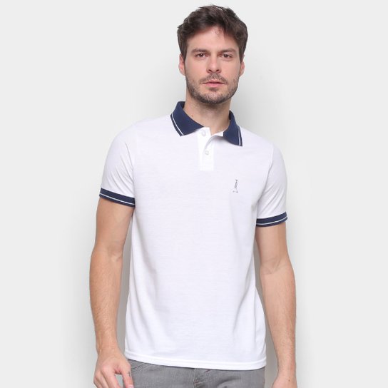 Camisa Polo Derek Ho Manga Curta Masculina - Branco Menor preço em Camisa Polo Derek Ho Manga Curta Masculina - Branco