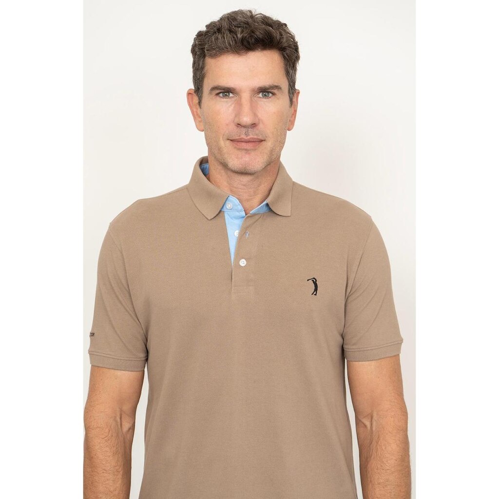 Camisa Polo Desert Taupe Lisa Aleatory