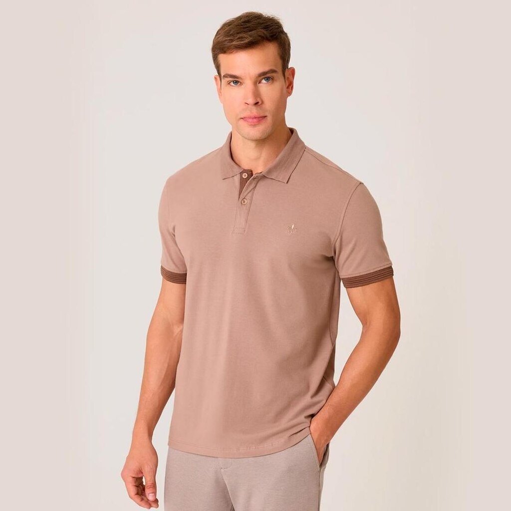Camisa Polo Dudalina Flex Jacquard Masculino