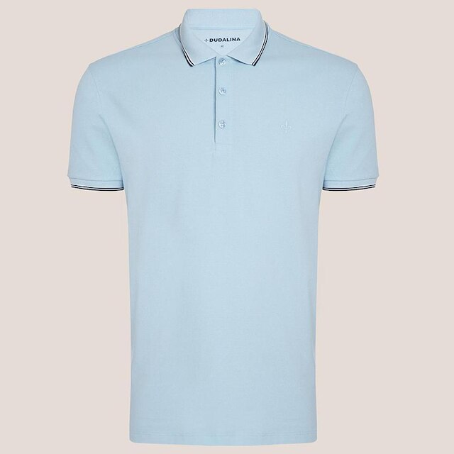 Camisa Polo Dudalina Frisos Masculino