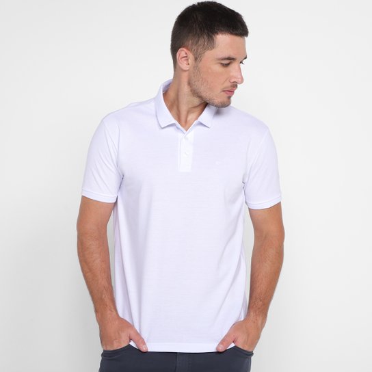 Camisa Polo Ellus Básica Lisa Masculina - Branco Menor preço em Camisa Polo Ellus Básica Lisa Masculina - Branco