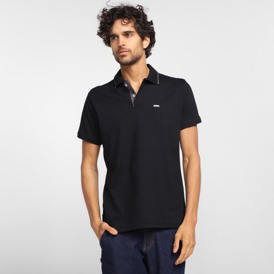 Camisa Polo Fatal Fashion Básica Masculina - Preto Menor preço em Camisa Polo Fatal Fashion Básica Masculina - Preto